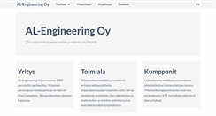 Desktop Screenshot of al-engineering.fi